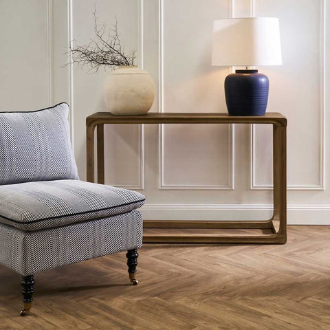 Cadie 120cm Console Table - Walnut Wash