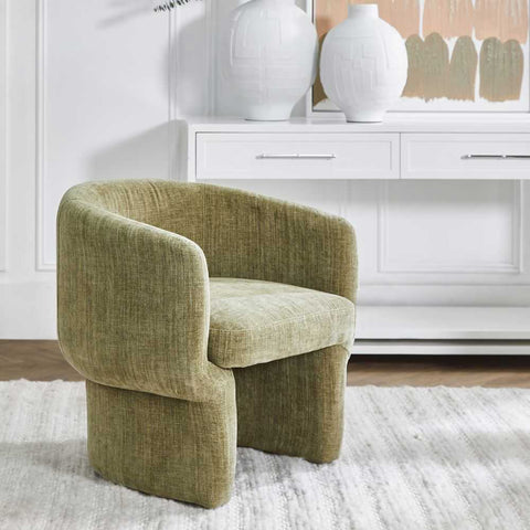 Avenue Arm Chair - Sage Chenille - Occasional Chairs - Eleganté