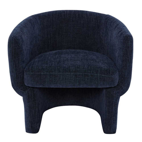 Avenue Arm Chair - Indigo Chenille - Occasional Chairs - Eleganté