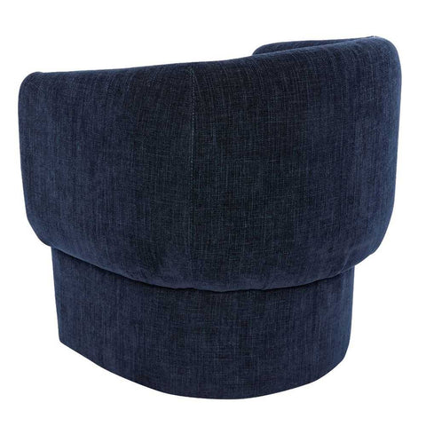 Avenue Arm Chair - Indigo Chenille - Occasional Chairs - Eleganté