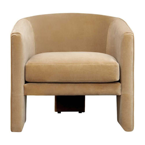 Kylie Arm Chair - Ochre Velvet - OUTLET NSW