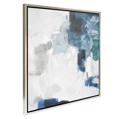 Ms. Verne Blue 105x105cm Series Enhanced Canvas Print