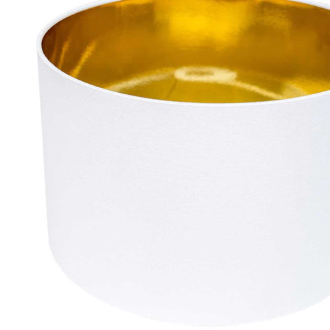 Paola Table Drum Shade - White - Paola Table Drum Shade - White - Eleganté
