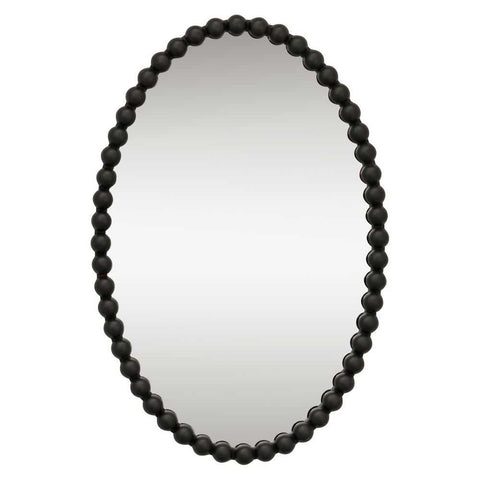 Esme Oval Wall Mirror - Black