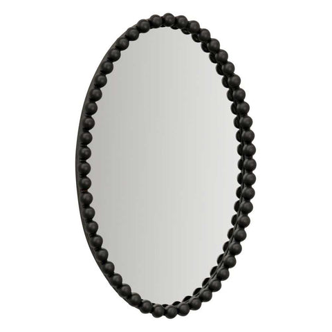 Esme Oval Wall Mirror - Black