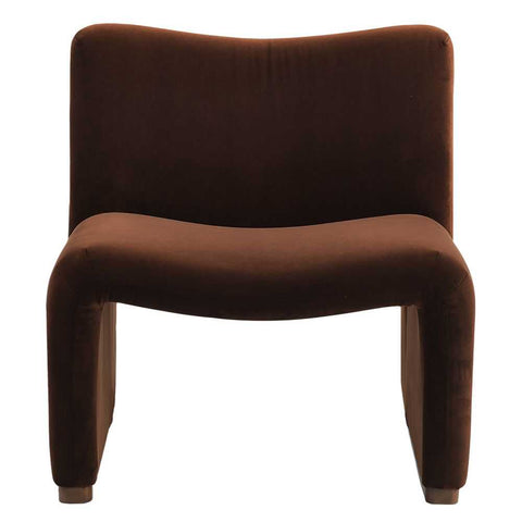 Beau Occasional Chair - Dark Chocolate Velvet