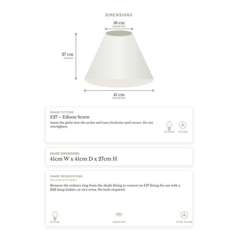 Messina Empire Shade - Medium White