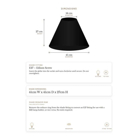 Messina Empire Shade - Medium Black - Bulk Buy Qty 5