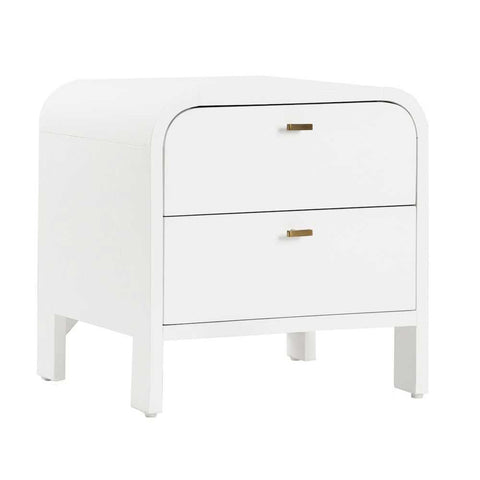 Chisholm Bedside Table - White - Bedside Tables - Eleganté