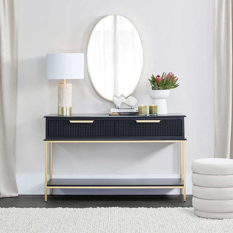 Aimee 140cm Console Table - Black