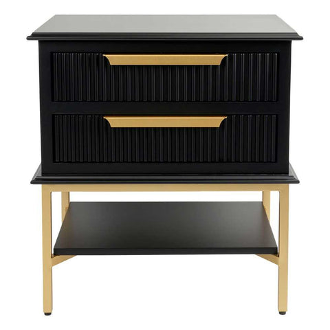 Aimee Bedside Table - Small Black - Bedside Tables - Eleganté