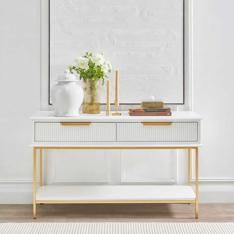 Aimee 140cm Console Table - White