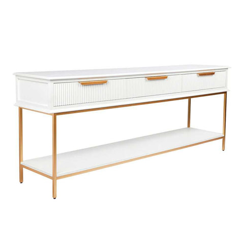 Aimee 200cm Console Table -  White