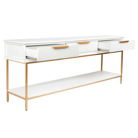Aimee 200cm Console Table -  White