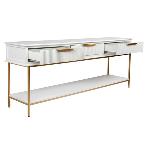 Aimee 200cm Console Table -  White