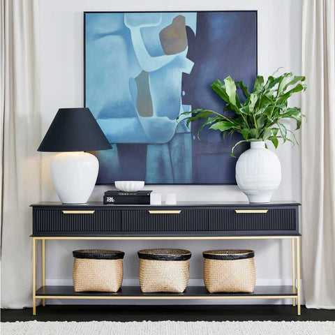 Aimee 200cm Console Table -  Black