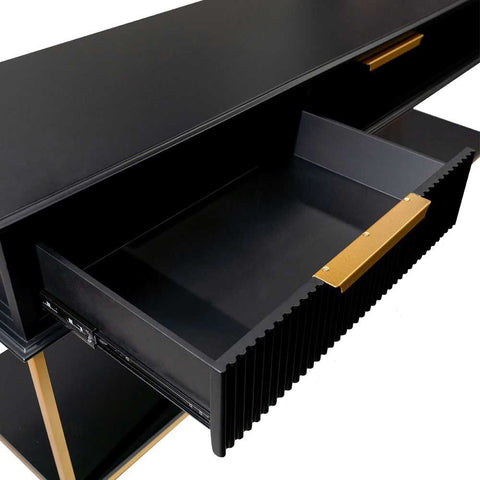 Aimee 200cm Console Table -  Black