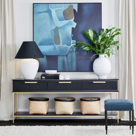 Aimee 200cm Console Table -  Black