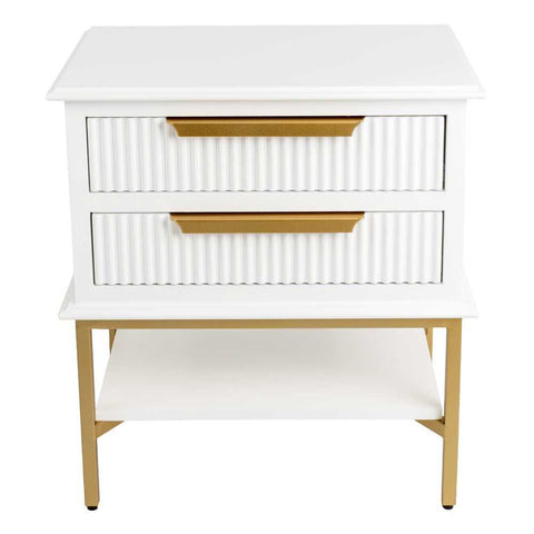 Aimee Bedside Table - Small White