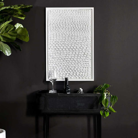 White Ripples 55x85cm Canvas Painting