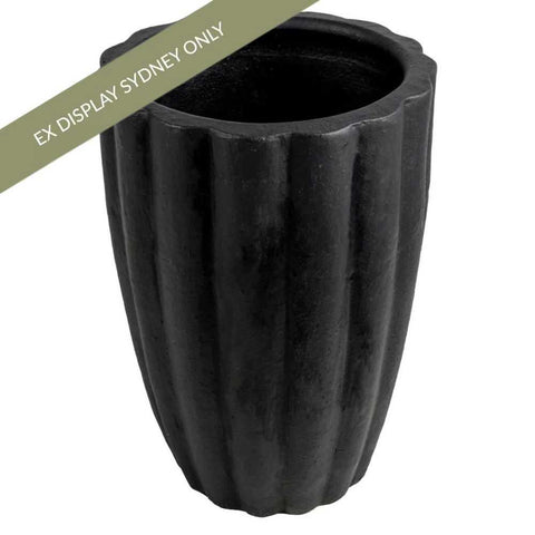 Verona Terracotta Planter - Large Black - OUTLET NSW