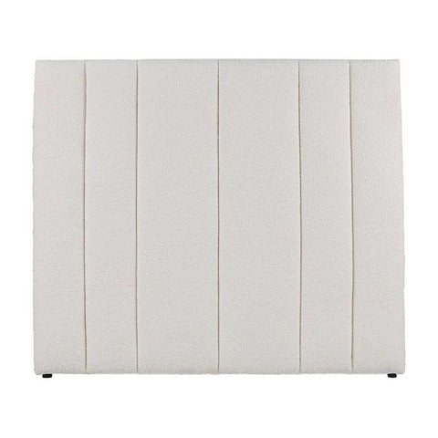 Soho 165x139cm Queen Bedhead - White Boucle