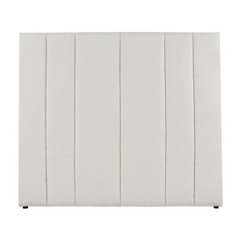 Soho 195x140cm King Bedhead - White Boucle