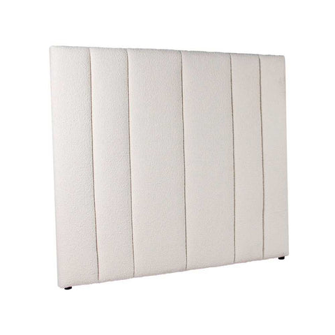 Soho 195x140cm King Bedhead - White Boucle