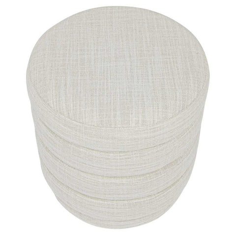 Demi Stool - Off White Linen