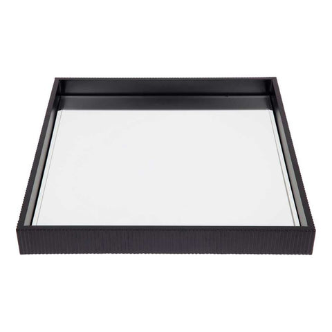 Miles Mirrored Tray - Medium Black