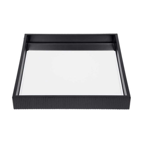 Miles Mirrored Tray - Small Black
