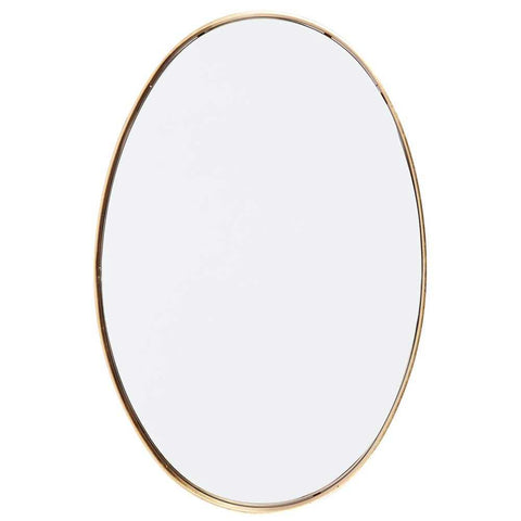 Lucille Oval Wall Mirror - Gold Leaf