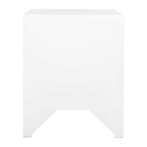 Ariana Bedside Table - Small White
