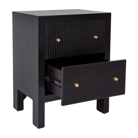 Ariana Bedside Table - Small Black - Bedside Tables - Eleganté