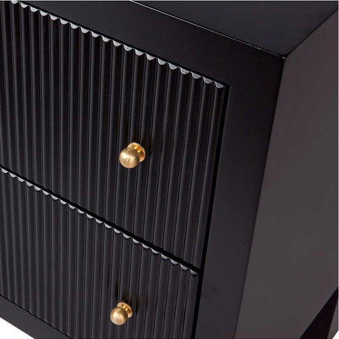 Ariana Bedside Table - Small Black - Bedside Tables - Eleganté