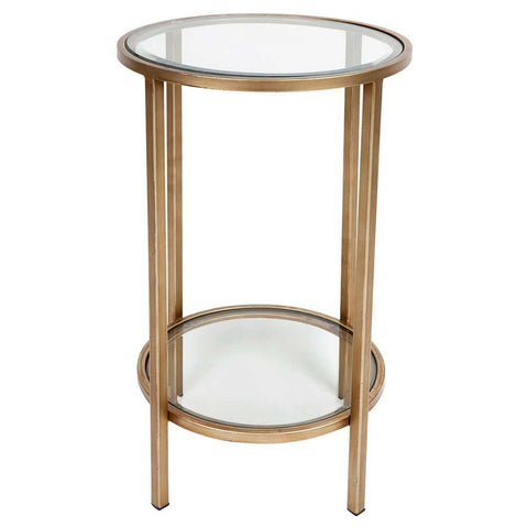 Cocktail Glass Petite Side Table - Antique Gold - Side Tables - Eleganté
