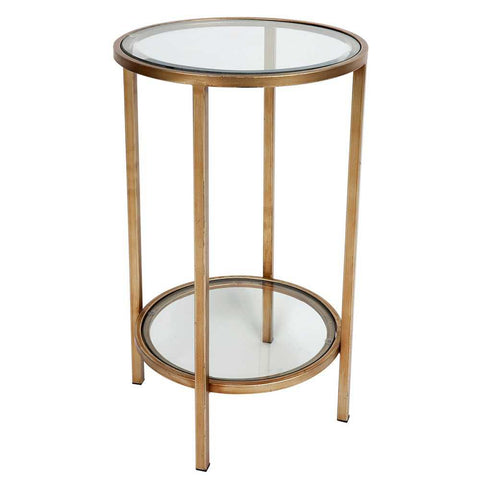 Cocktail Glass Petite Side Table - Antique Gold - Side Tables - Eleganté