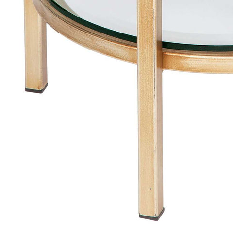 Cocktail Glass Petite Side Table - Antique Gold - Side Tables - Eleganté