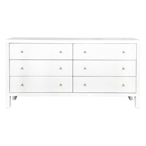Ariana 6 Drawer Chest - White