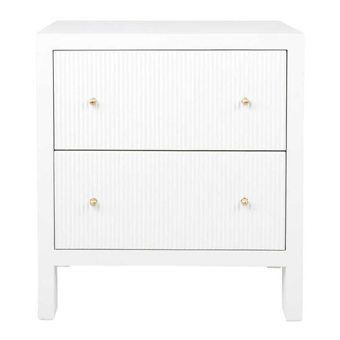 Ariana Bedside Table - Large White
