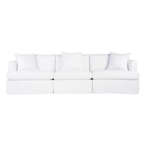 Birkshire Slip Cover Modular Sofa - White Linen Option 3 - Birkshire Slip Cover Modular Sofa - White Linen Option 3 - Eleganté