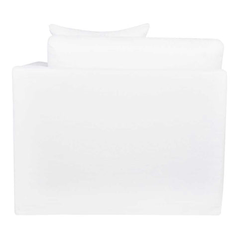Birkshire Slip Cover Modular Right Arm Facing Seat  - White Linen