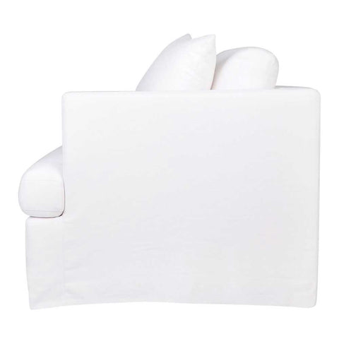 Birkshire Slip Cover Modular Right Arm Facing Seat  - White Linen