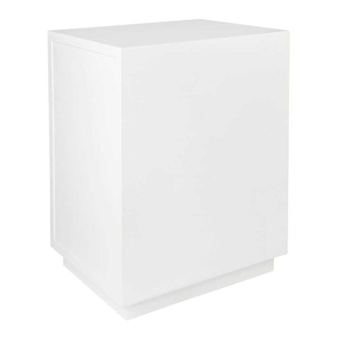 Logan Bedside Table - Small White