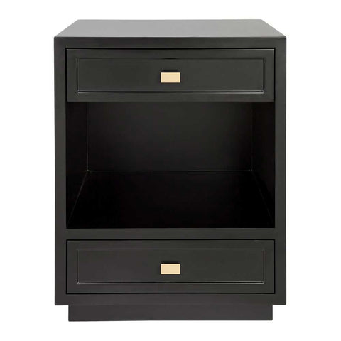 Logan Bedside Table - Small Black - OUTLET NSW