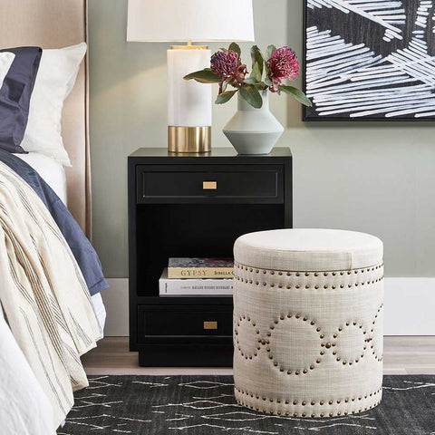 Logan Bedside Table - Small Black - OUTLET NSW