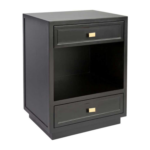 Logan Bedside Table - Small Black - OUTLET NSW
