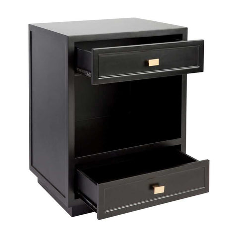 Logan Bedside Table - Small Black - OUTLET NSW