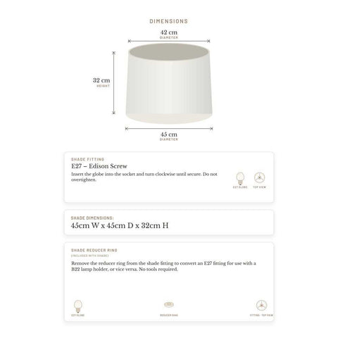 Capella Tapered Shade - Tall White - Bulk Buy Qty 5