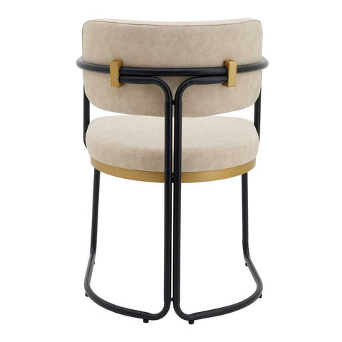 Charly Dining Chair &ndash; Beige Vegan Leather